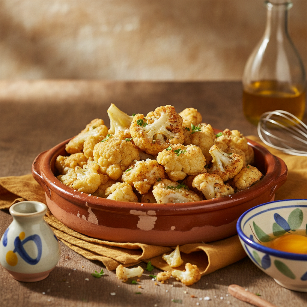 Fried Cauliflower, a dish from La Mejor Cocinera