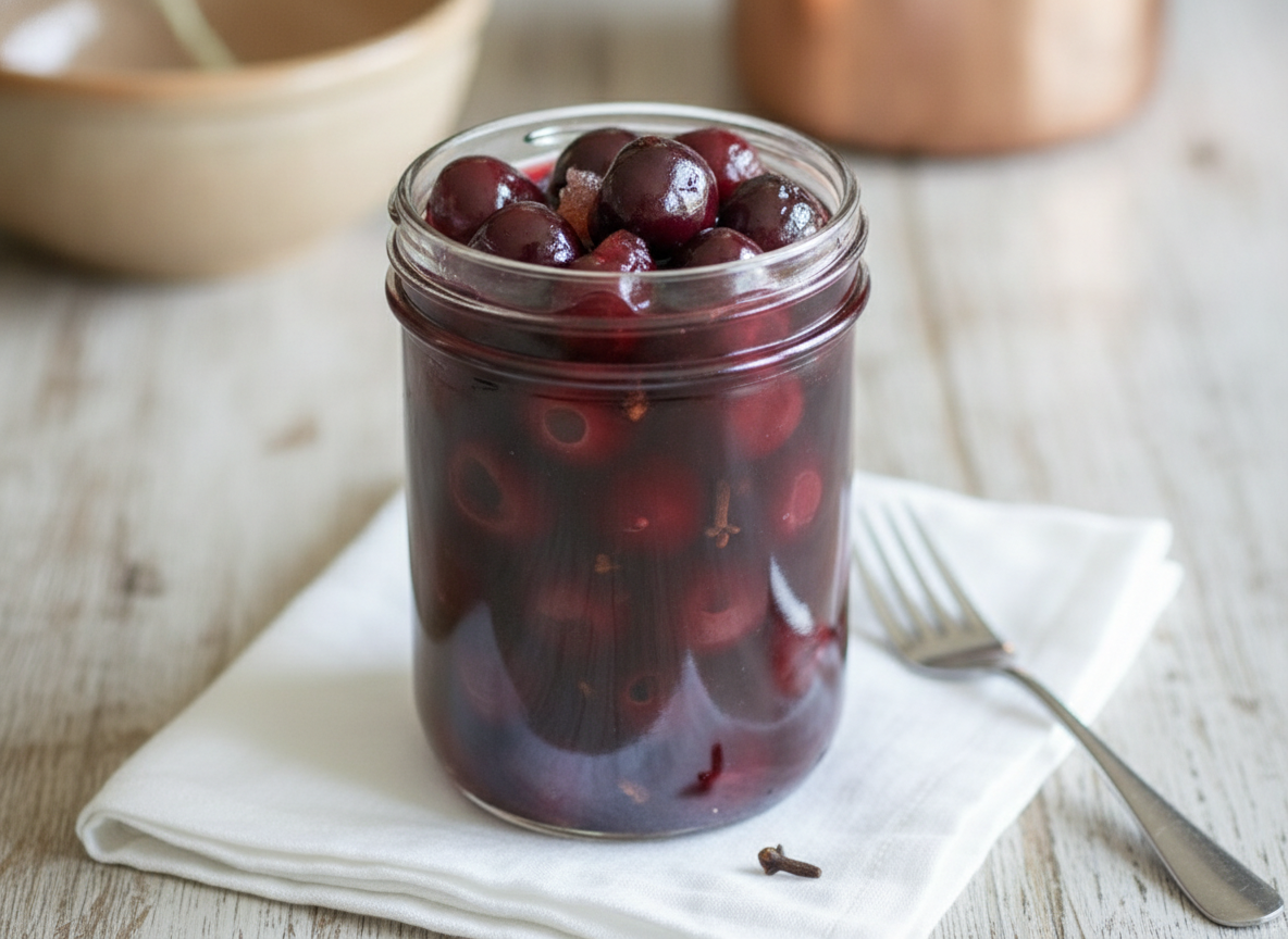 Brandied Cherries, a dish from The Jewish Manual